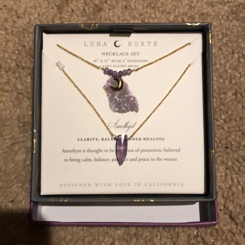 Luna Notre Amethyst Necklace Set